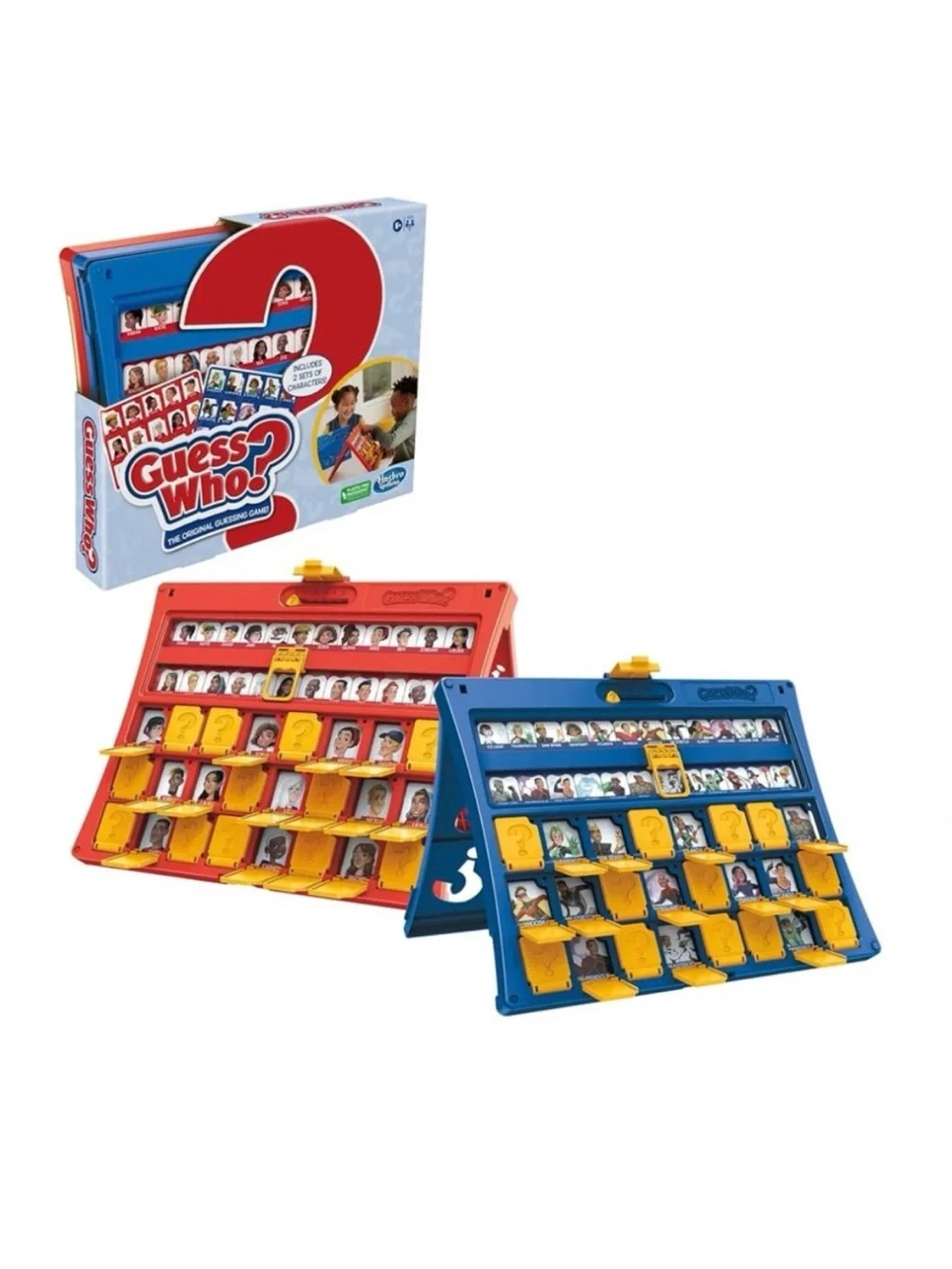 🆕-Guess Who? The Original Guessing Game. Easy to Load Frame 2 Sets of Characters